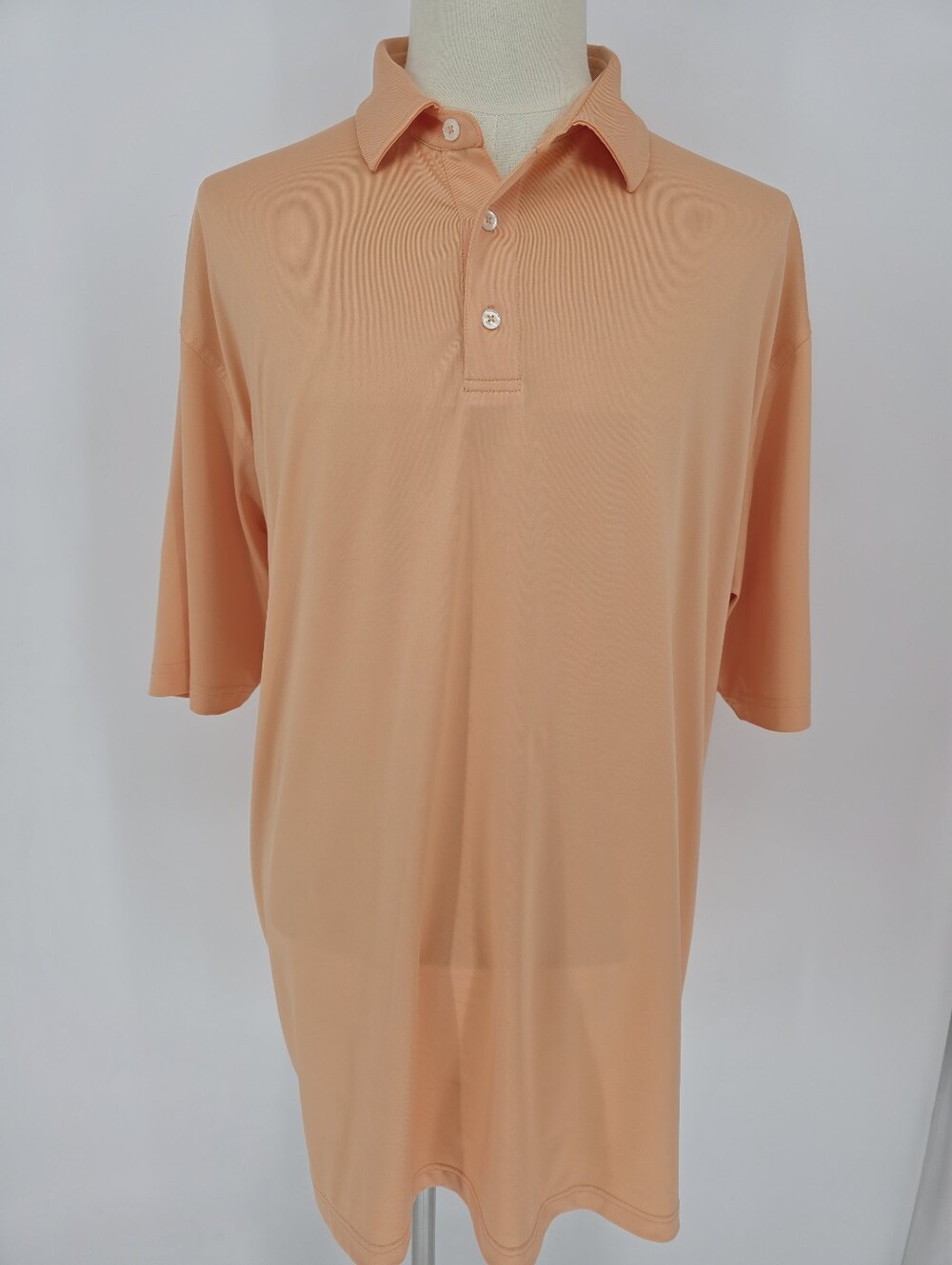 Dunning Golf Polo Shirt Men's‎ XXXL Peach Performance Stretch Short Sleeve